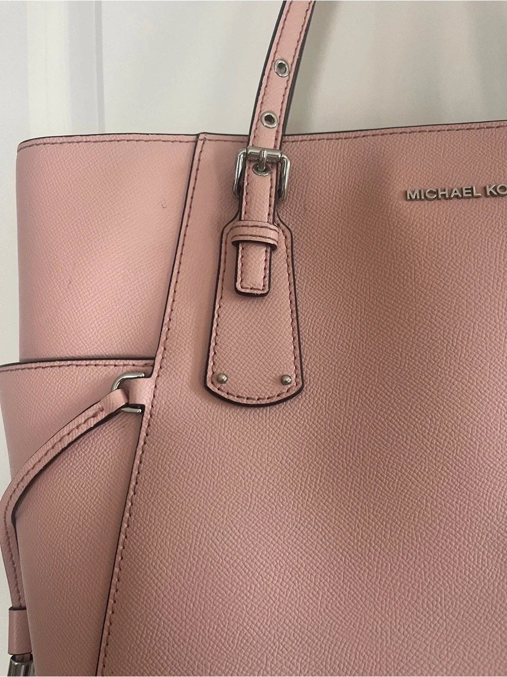 Michael Kors Dusty Rose Pebbled Leather Tote